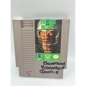 Tecmo Bowl Nintendo NES Cartridge Only - Authentic / Tested